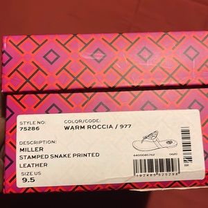 Tory Burch Miller Stamped Snake Print